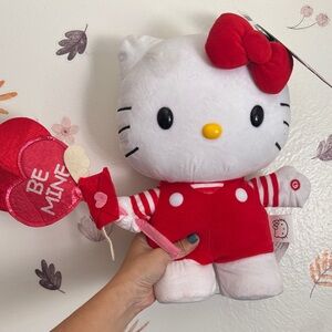 Hello Kitty Plush with Red Outfit